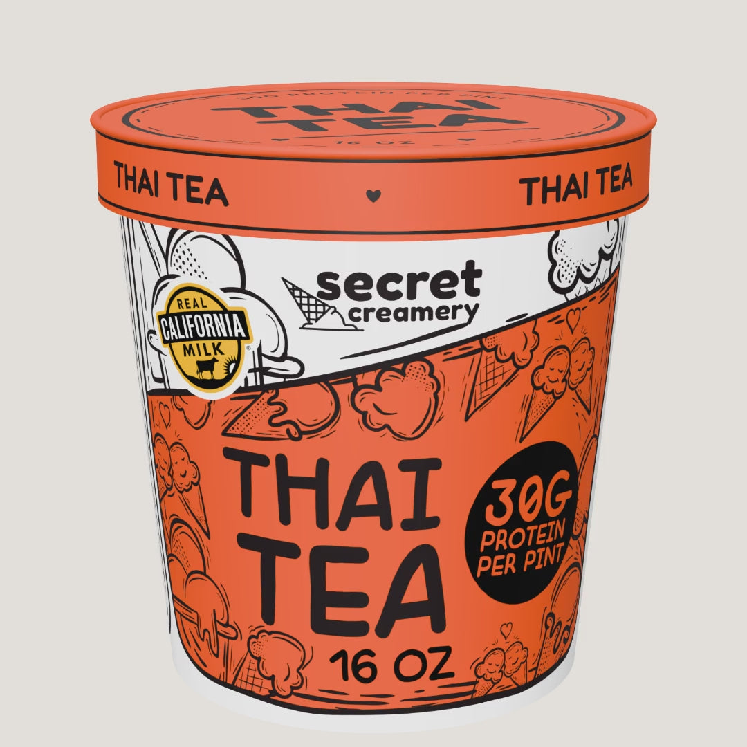 Secret Creamery Thai Tea High Protein pint — 360° view